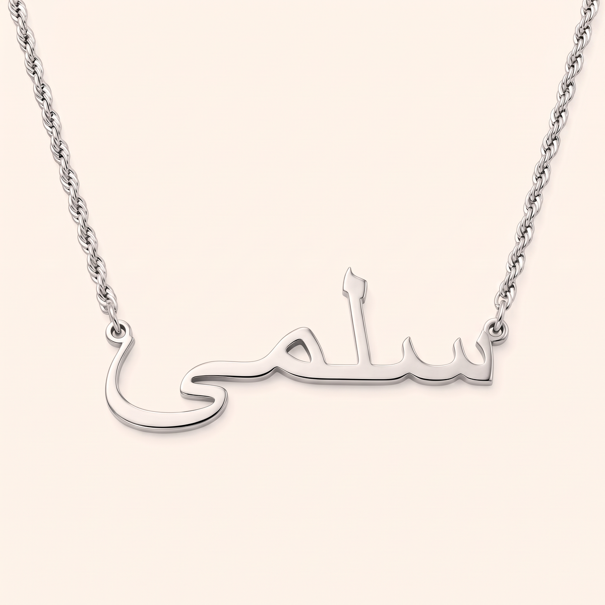Custom Name Necklace 18k – Rope Chain