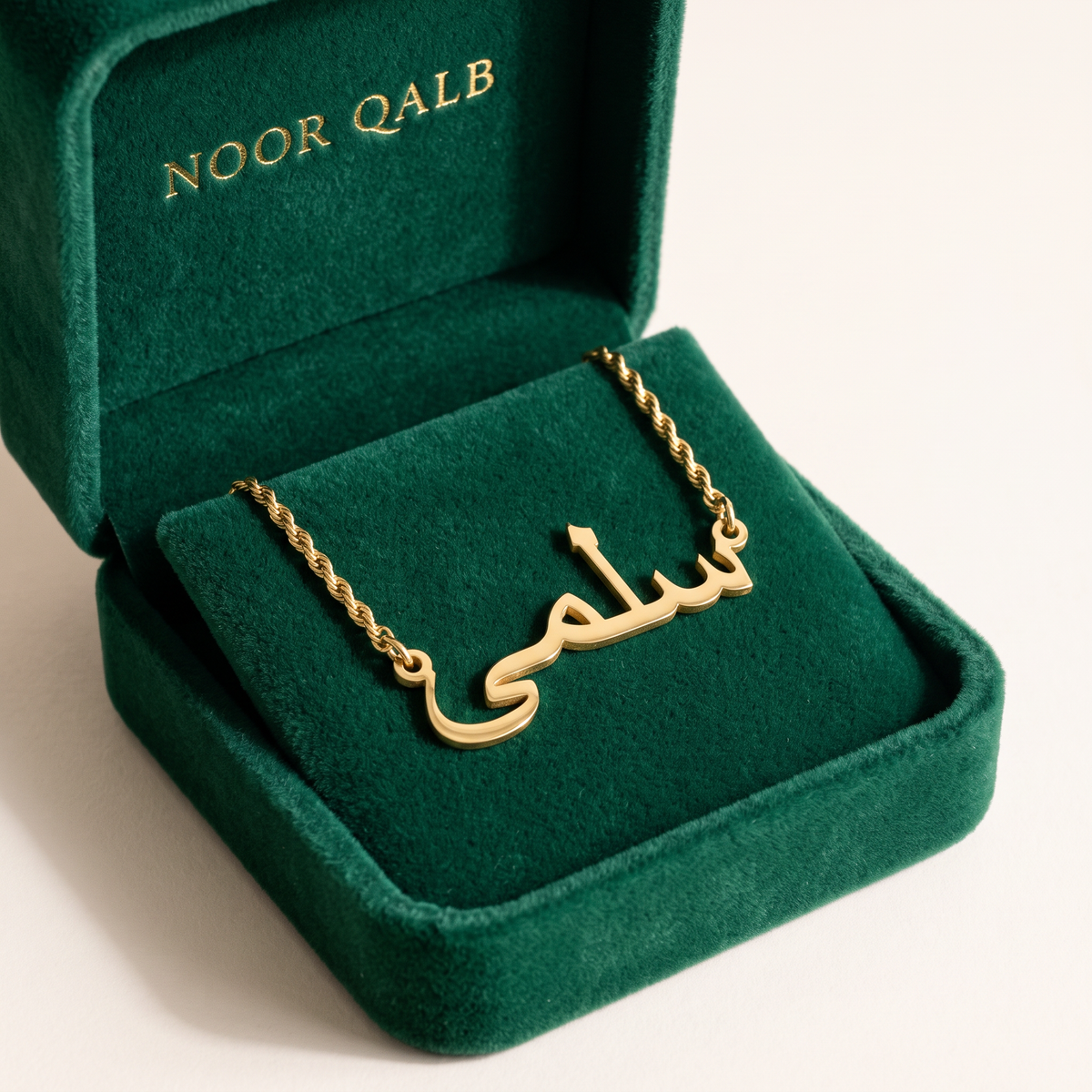 Custom Name Necklace 18k – Rope Chain