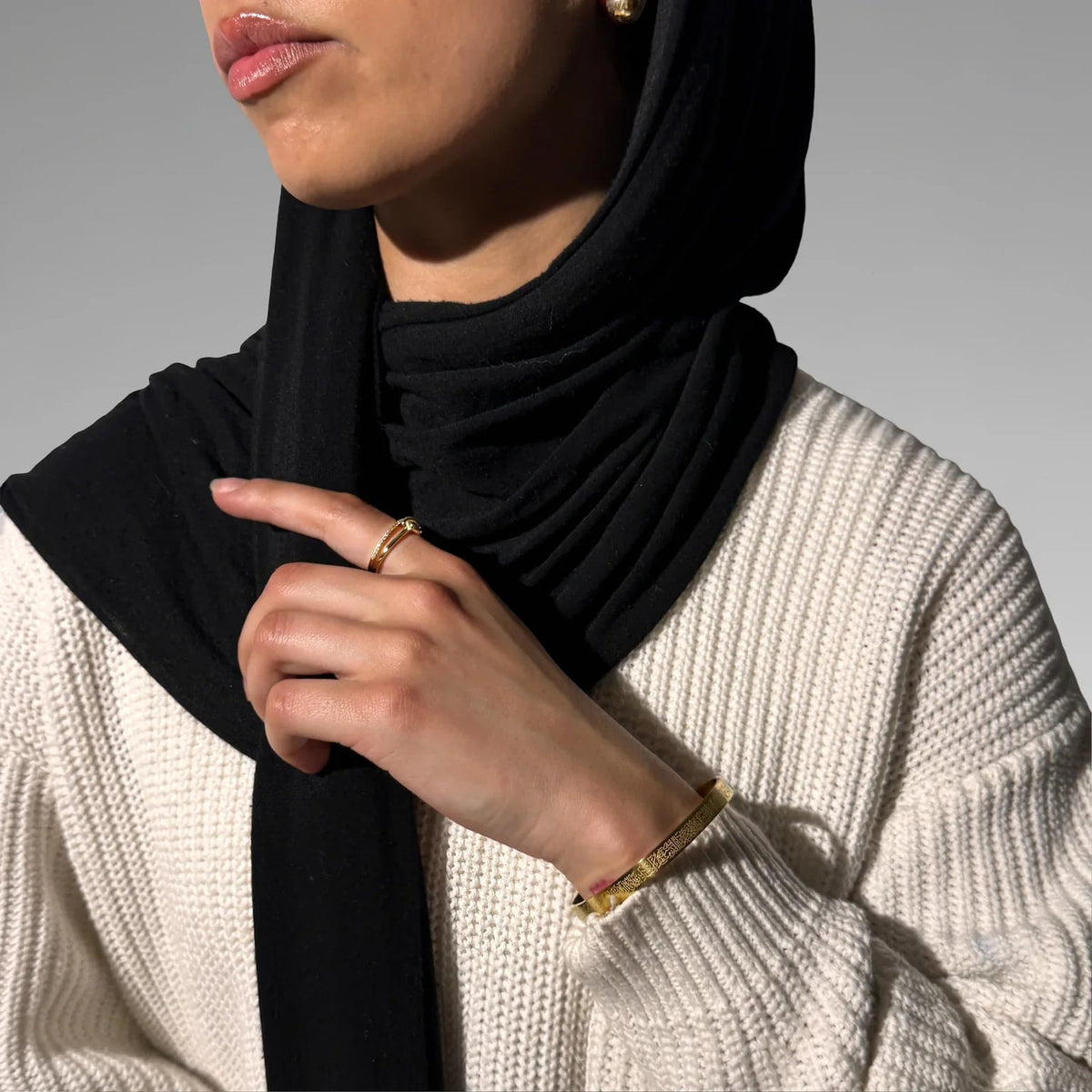 Engraved Calligraphy Cuff | Women