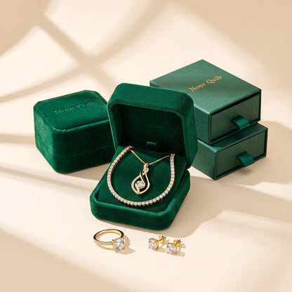 The Noor Moissanite Set