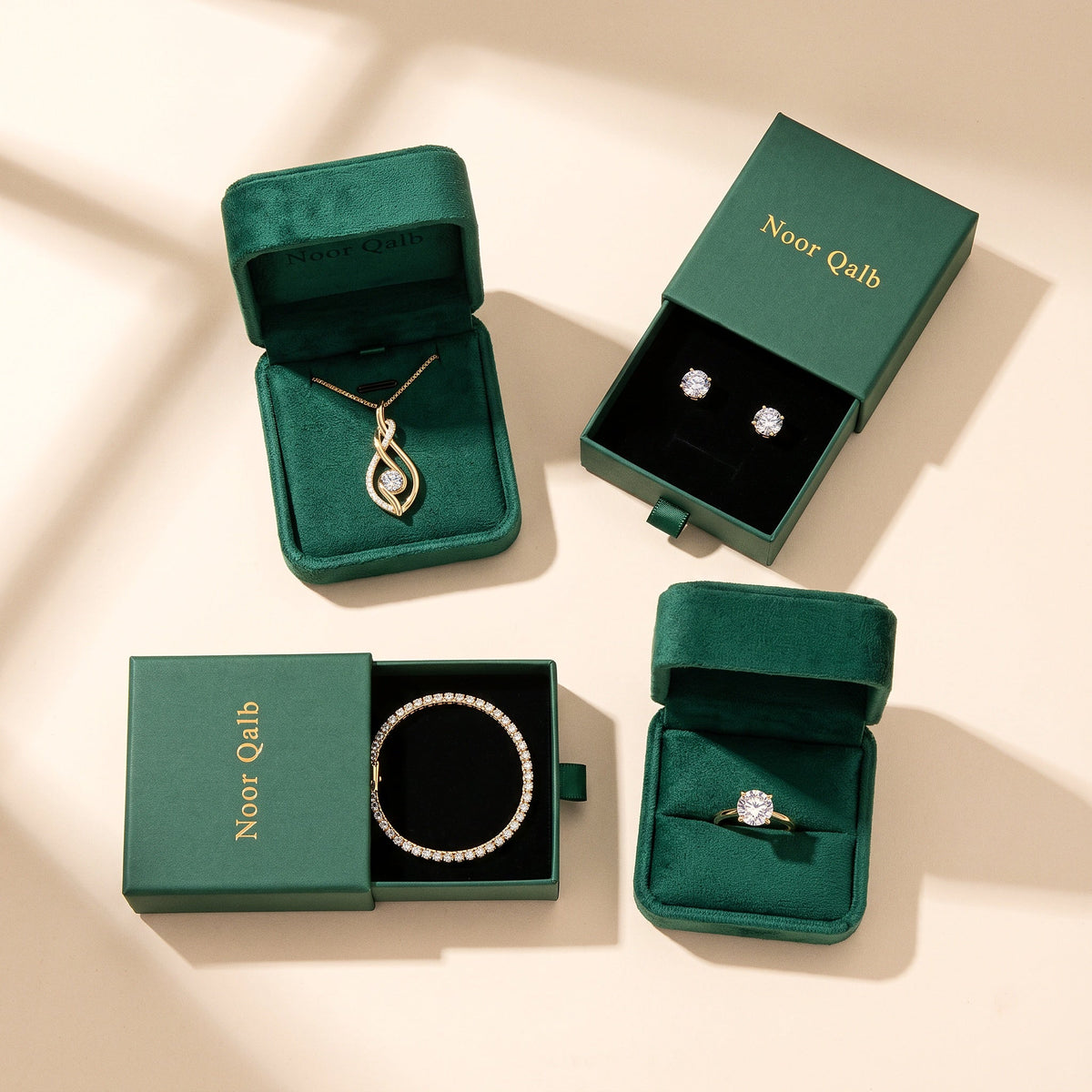 The Noor Moissanite Set