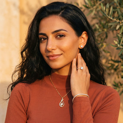 The Noor Moissanite Set