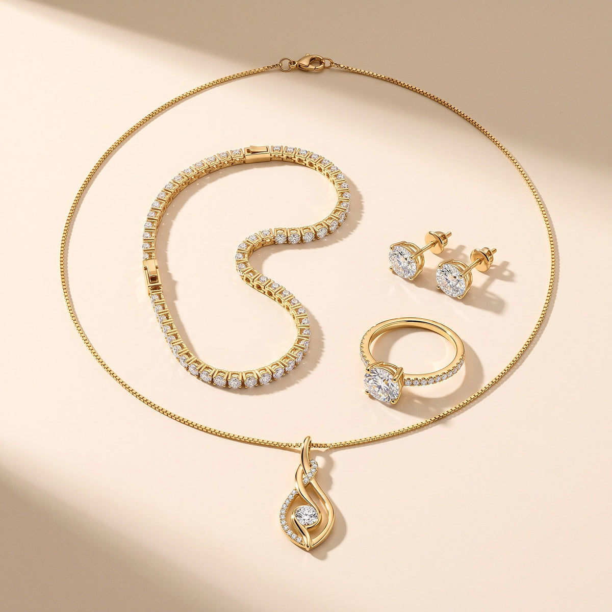 The Noor Moissanite Set