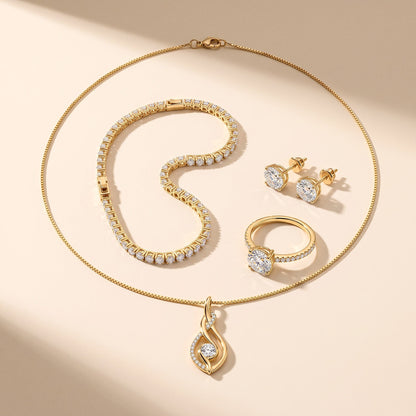 The Noor Moissanite Set