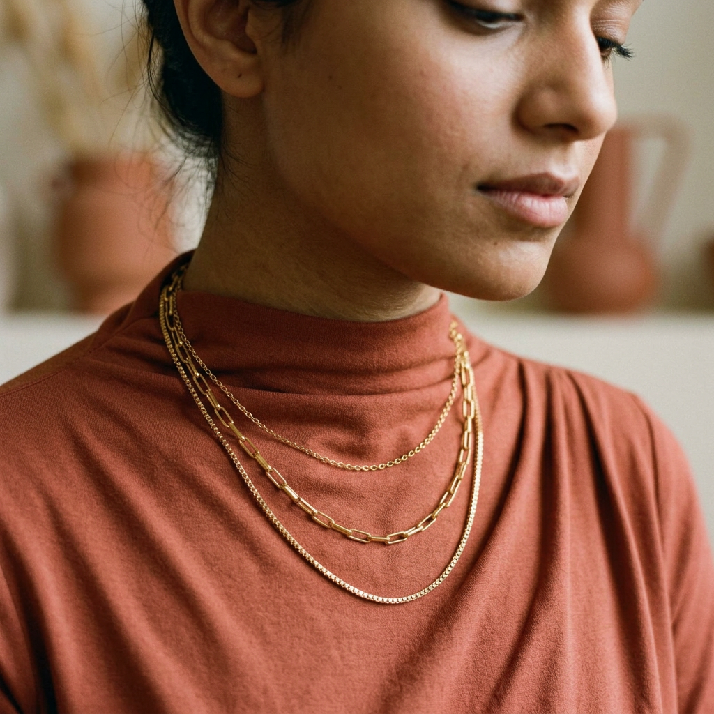 Noor Trio Layered Chain